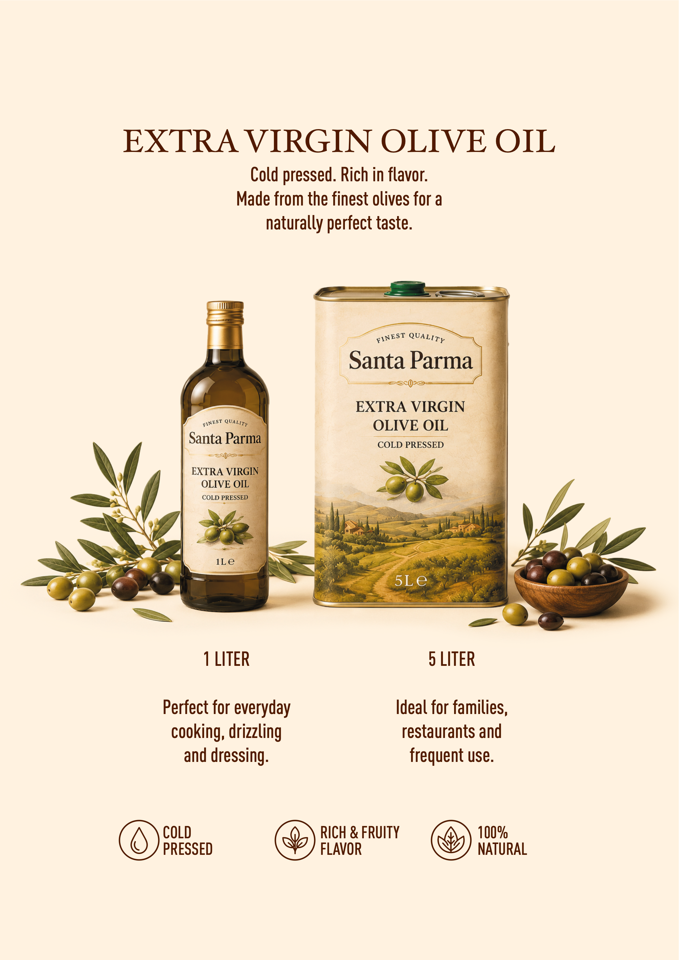 Santa Parma Extra Virgin Olive Oil