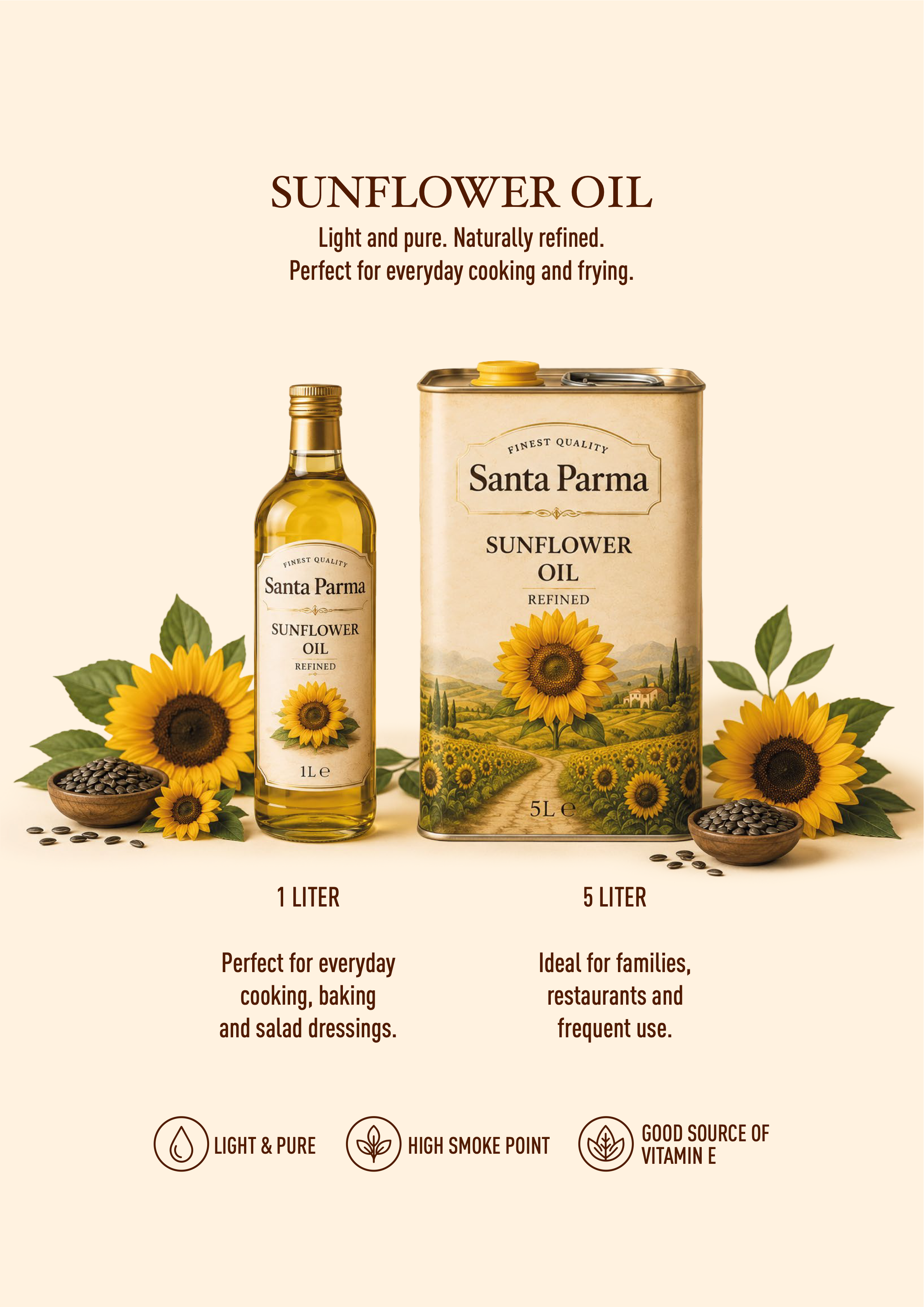 Santa Parma Sunflower Oil