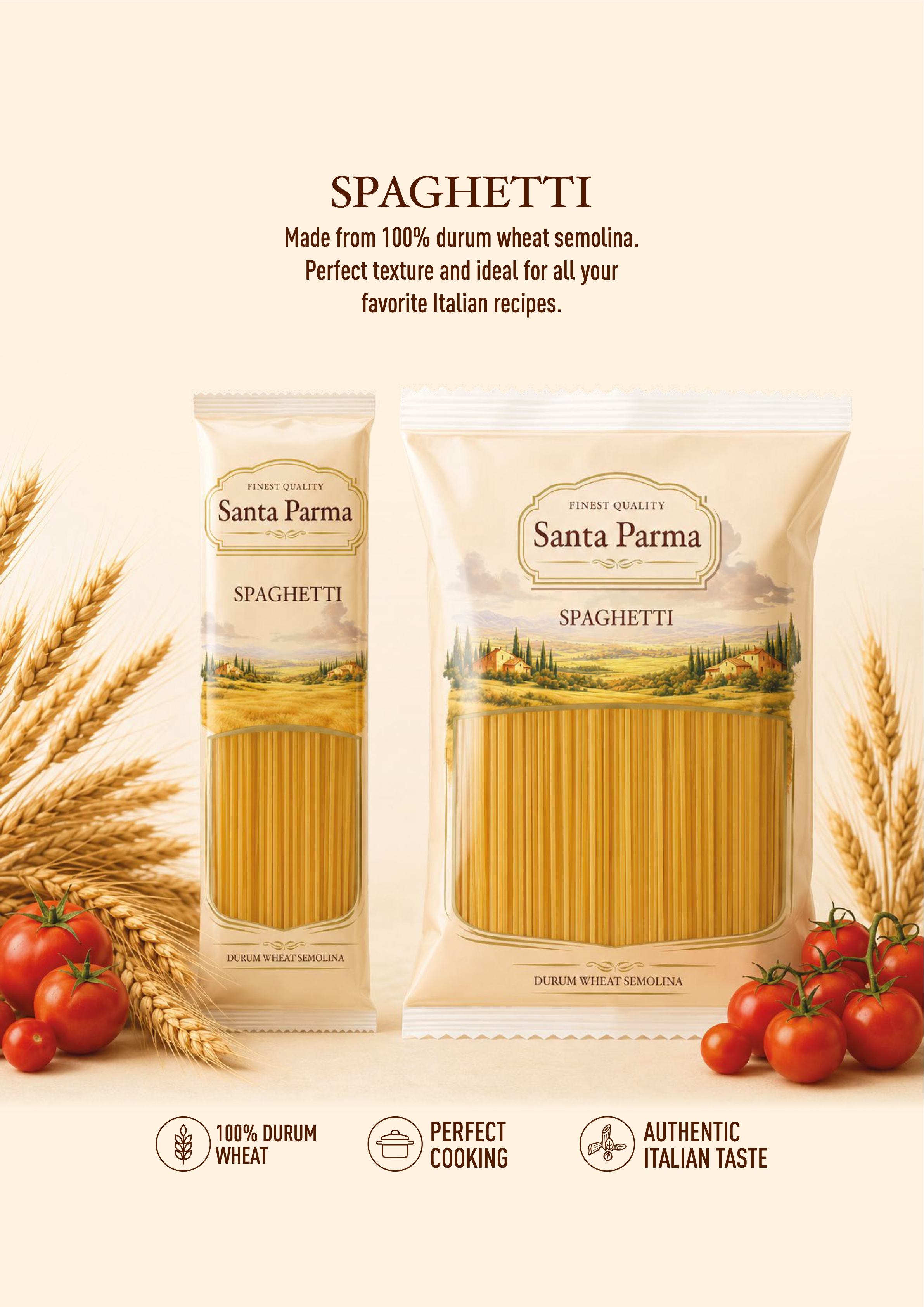 Santa Parma Durum Wheat Spaghetti