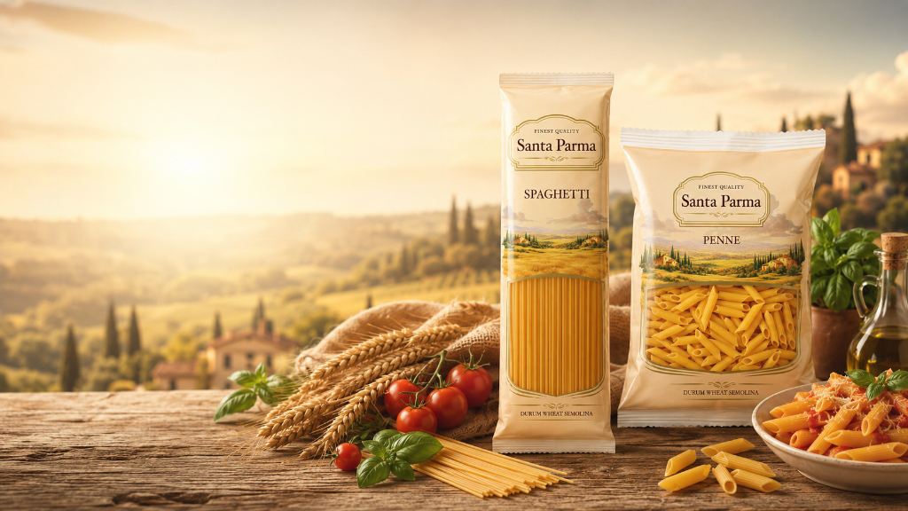 Santa Parma Durum Wheat Spaghetti and Penne